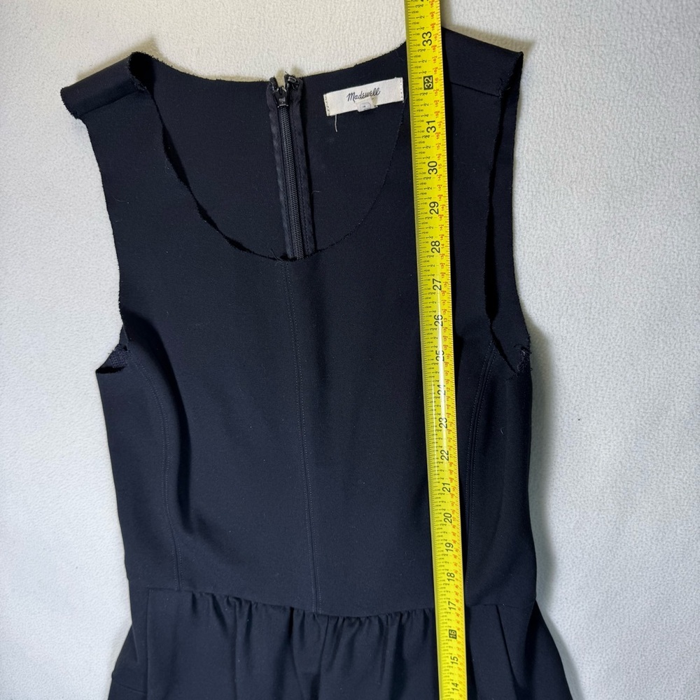 Madewell Silhouette Sleeveless Dress in Black Women's Size S - Picture 8 of 10